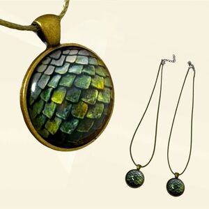 Dragon Egg Pendant Necklace (Set of 2)